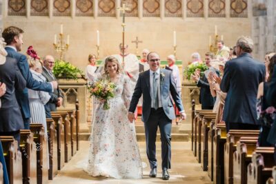 Bolton Priory | Wedding ceremony photograph | Just married | Lauren Hollamby Photography