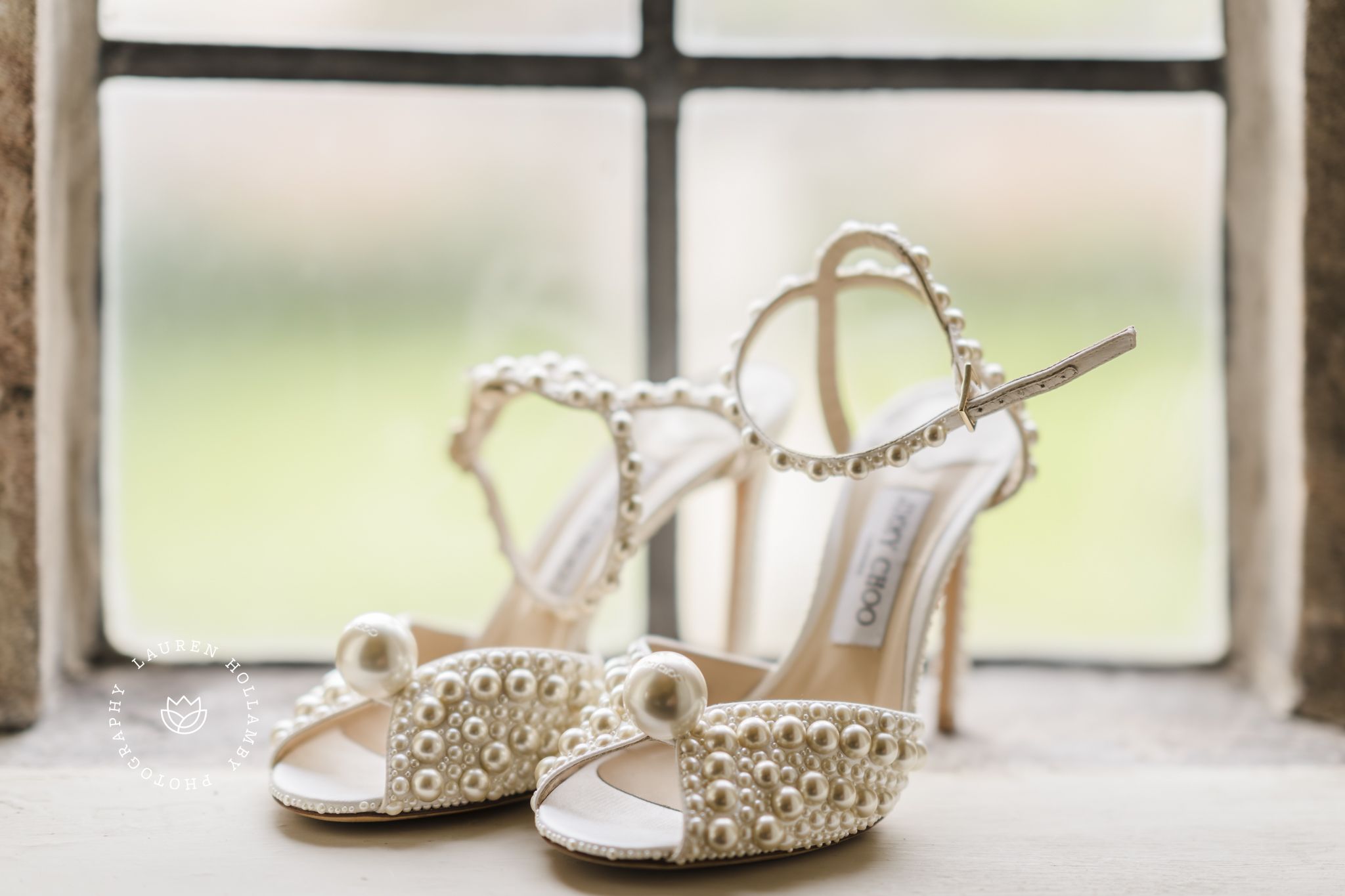 jimmy Choo wedding shoes, pearl high heels