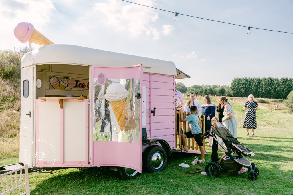 wedding ice cream truck photo