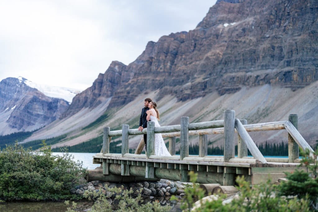 Bow Lake Elopement wedding. Lauren Hollamby Photography