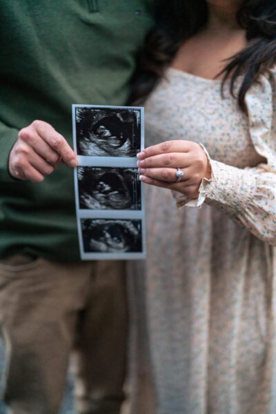 Pregnancy announcement photoshoot.