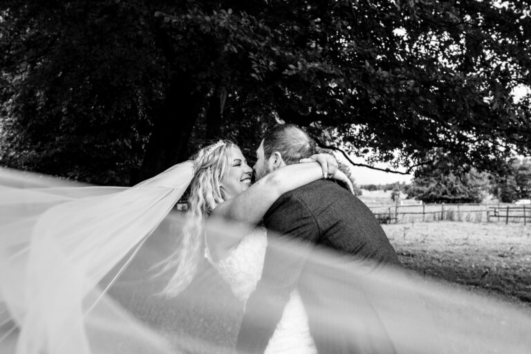 Wedding veil. Just married. Wedding photography Rocky Mountains, Alberta, Canada