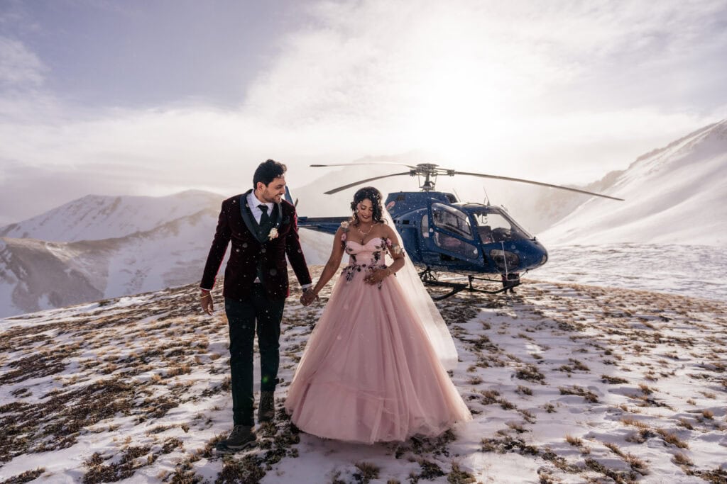 Rockies Heli helicopter elopement Nordegg Alberta. Lauren Hollamby Photography, Banff elopement photographer